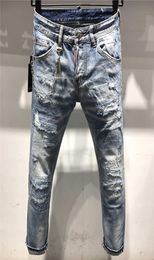 FW20 New Arrival Top Quality Brand Designer Men Denim Cool Guy Jeans Embroidery Pants Fashion Holes Trousers Italy Size 4454 96322249740