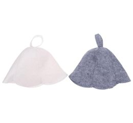 Wide Brim Hats Felt Sauna Hat Anti Heat Cap Shower012342511469