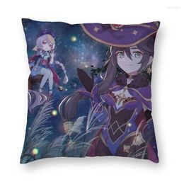 Pillow Genshin Impact Magical Anime Girls Cover Sofa Living Room Square 45x45cm