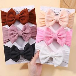 Hair Accessories 1Pc headband nylon baby and toddler elastic hair band suitable for newborn girls princess bow cute baby hair accessories Whosa WX