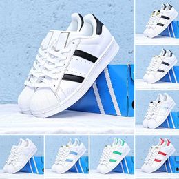 Casual Shoes Men Women Superstar Casual Shoes Designer Super star PlateForme Sneakers Low White Sneakers Fashion Flat Trainer Triple White Black University Red Fou