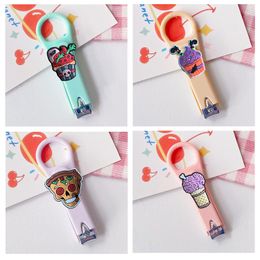 Clippers Trimmers Ice Cream Skl Head Cartoon Nail Stainless Steel Folding Childrens Portable Scissors Child Manicure Tools Bk Drop Del Othcg