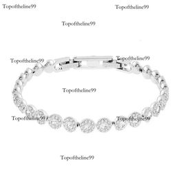 classic tennis bracelet for women plated sier gold necklace navy blue Austria crystal diamond bracelets designer Original edition