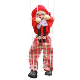 Party Favor 7 Style 25Cm Funny Vintage Colorf Pl String Puppet Clown Wooden Nette Handcraft Toys Joint Activity Doll Kids Children Gif Dhph1