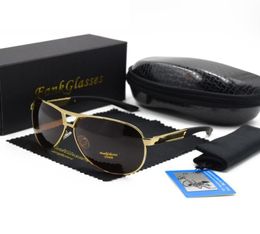 Men039s brand designer Polarised sunglasses Coating Mirror Sun Glasses oculos Male Eyewear Accessories For Men F80057628181