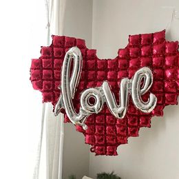 Party Decoration Large Heart Shaped Background Wall Balloon Love Foil Balloons Wedding Decor Birthday Supplies Po Props Gifts