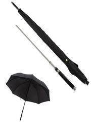 Fashion Black Long Handle Umbrellas Men Automatic Windproof Umbrella Business Sword Warrior Selfdefense Creative Sunny and Rainy 6263227