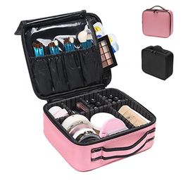 Makeup Bag for Women Travel Waterproof Oxford Cloth Necessary Beauty Brush Embroidery Tool Storage Cosmetic Case 240510