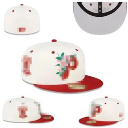 15 Colors 2024 Men's Gold Letter Flat Full Size Closed Caps Red Green Brown Dark Green Baseball Fitted Hats Hip Hop Classic Sports Hat All Team Jan17-01 I-3