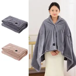 Blankets Hand Washable Heated Blanket With Three-speed Temperature Adjustment Versatile Flannel USB Charging Soft For Home Office