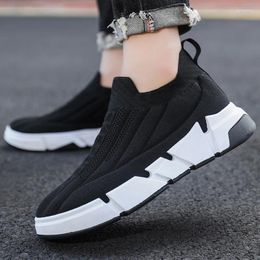 Casual Shoes Fashion Men Sneakers Mesh Breathable Black Running Tennis Comfortable Outdoor Sports Loafers Plus Size 45