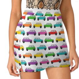 Skirts Classic Mini Rainbow Car Vintage UK Car. Light Proof Trouser Skirt Skorts For Women Cosplay Summer Dress 2024