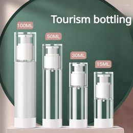 Storage Bottles 15/30/50ml Clear Airless Cosmetic Cream Pump Bottle Travel Size Dispenser Makeup Container For Gel Lotion