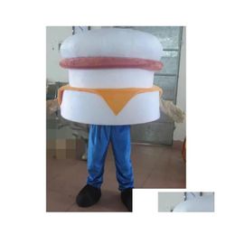 Mascot Halloween Hamburger Costume Top Quality Cartoon P Theme Character Christmas Carnival Adts Birthday Party Fancy Drop Delivery Dhqdh
