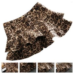 Skirts Goth Skirt Y2k Harajuku Sexy Leopard Print Pleated Mini Fashion Womens Short High Waist Hip