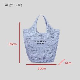 Beach Bag Raffias Women Men Designer Shoulder Bag Summer Crochet tote bag luggage handbag weave Luxurys bags Cross Body Clutch travel weekend knitted correct letter