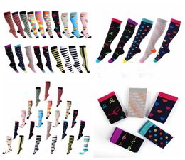 40styles Unisex Stocking floral Socks Men Women Sport elastic compression socks high long tube running Outdoor Socks home clothing3997254