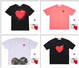 Men TShirts women t shirt highquality Tee Japanese cotton shortsleeved embroidered red heart big love print face couple 93539651449301