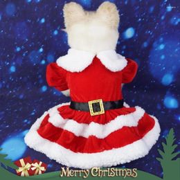 Dog Apparel Christmas Clothes Winter Pet Dress Xmas Clothing Costume Pomeranian Poodle Bichon Frise Schnauzer Outfit