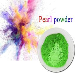 100gbag 4710A Green Natural Mica Powder Pigment DIY Makeup Handcraft Soap Candle Nail Art4790196