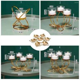 Candle Holders Mental Candlestick Holder Candlelight Dinner Props Modern Table Decoration Retro Style Bedroom