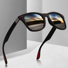 Polarised Sunglasses Men Women Classic Square Plastic Driving Sun Glasses Male Fashion Black Shades UV400 L2405
