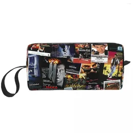 Cosmetic Bags 1980s Movie Posters Makeup Bag Organizer Storage Dopp Kit Toiletry For Women Beauty Travel Pencil Case