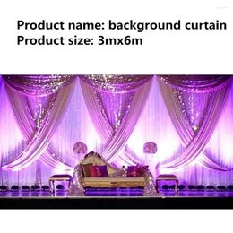 Party Decoration 10Ftx20Ft Customised Wedding Backdrop Curtain Birthday Event Decor Stage Background Sequin Silk Drape