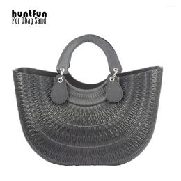 Evening Bags Huntfun Obag Sand Body With Concise Curved Belt Handle Drops DIY Waterproof Bag Rubber Silicon O Women Handbag