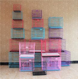 More Size Fashion Sturdy Durable Foldable Pet Wire Dog Cat Cage Suitcase Kennel Playpen With Tray4614446