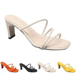 Fashion Heels Women Sandals Slippers High Shoes GAI Triple White Black Red Yellow Green Brown Color103 451 138 d 696b