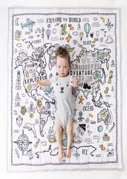 infant creeping mat Thickening Carpet Baby Play Carpets Air conditioning quilt World Adventure Map Mats Nordic children room decor6736136