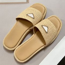 Designerschaum Tasman Slipper Fashion klassische Frau Plattform Sandale Flat Mule Luxus Häkelplattform Rutsche für Frauen Pool Flat Dhgate Größe 35-41