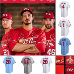 Ozzie Smith 2024 City Jersey Nolan Arenado Willson Contreras Paul Goldschmidt Yadier Molina Nootbaar Nolan Gorman Matt Carpenter Walker Albert Carlson Musial