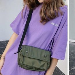 Shoulder Bags Est Spring Fashion Mini Green Orange Single Bag Women Oxford Cloth Flip Over Small Square