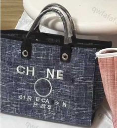 Designer Pearl Bag ch Tote Bag Fashion Luxury Tote Women's canvas beach bag embellished with classic high quality multi-colored large capacity shopping bag ZO3S