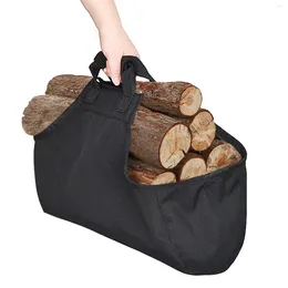 Storage Bags Durable Firewood Carrier Bag Log Tote Wood Holder With Handles For Fireplace