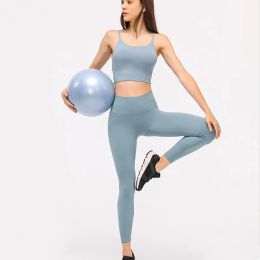 2024 lu Yoga pants lu align leggings for Women Shorts Cropped pants Outfits Lady Sports Pants Exercise Fitness Wear Girls Running fit slim Leggings