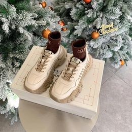 Casual Shoes Autumn Cross-tied Sneakers Fashion Women's Platform Female Footwear Track Trainers Vulcanize Zapatos Mujer