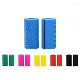 Storage Bags Anti-Slip Dumbbell Grips Barbell Bar Handles Silicone Protect Pad For Pull Up Weightlifting Support Gym Body Building Equipment