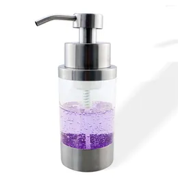 Liquid Soap Dispenser Stainless Steel Foaming Hnad Pump Bottle Bathroom Kitchen Countertop Refillable Accessory