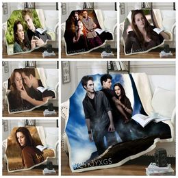 Blankets Phechion The Saga 3D Printing Plush Fleece Blanket Adult Fashion Quilt Home Office Casual Kids Girls Sherpa B39