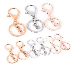 Key Ring Long Popular Classic Plated Lobster Clasp Key Hook Chain Jewellery Making for Keychain Fashion4900550