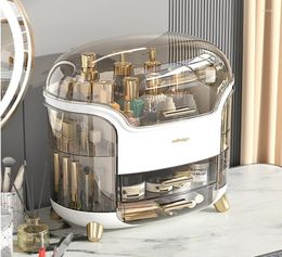 Storage Boxes Makeup Organiser Large Capacity Cosmetic Box With Jewellery Lipstick Brush Skincare Holder Case For Bathroom6269303