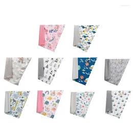 Blankets A5KF Baby Blanket Warm Swaddling Wrap Winter Autumn Born Quilt Toddler With Dotted Backing Cartoon Printed Nap