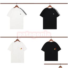 Mens T-Shirts Designer T Shirts Man Womens Colour Letter Embroidery Tees High Quality Fashion Short Sleeve Tops Asian Size S-2Xl Drop Dh7Qf