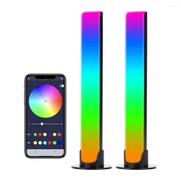 Table Lamps SoundSync RGB LED Lights With App Control - Upgrade Edition Plug-in 2-Pack Perfect For Party Music And Mood Lighting