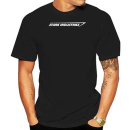 - STARK INDUSTRIES T-SHIRT Fashion Cool Casual T Shirts 100% Cotton high quality Tee Shirt For Men T-Shirt O-Neck Men 240518