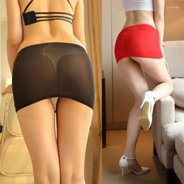 Women's Panties GUUOAT Sexy Short Skirt Women Erotic Lingerie Lce Silk Transparent Half Body Wrapped Hip Mini Tight Underwear Porn Exotic
