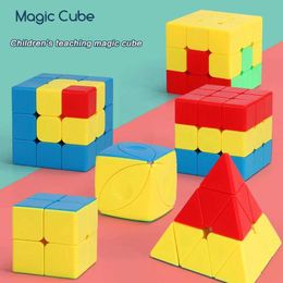 Magic Cubes MOYU Children Teaching Puzzles Series 3x3x3 Cubo Magico Pudding Bumpy Little Red Hat Magic Cube Set Speed Education Toys Y240518